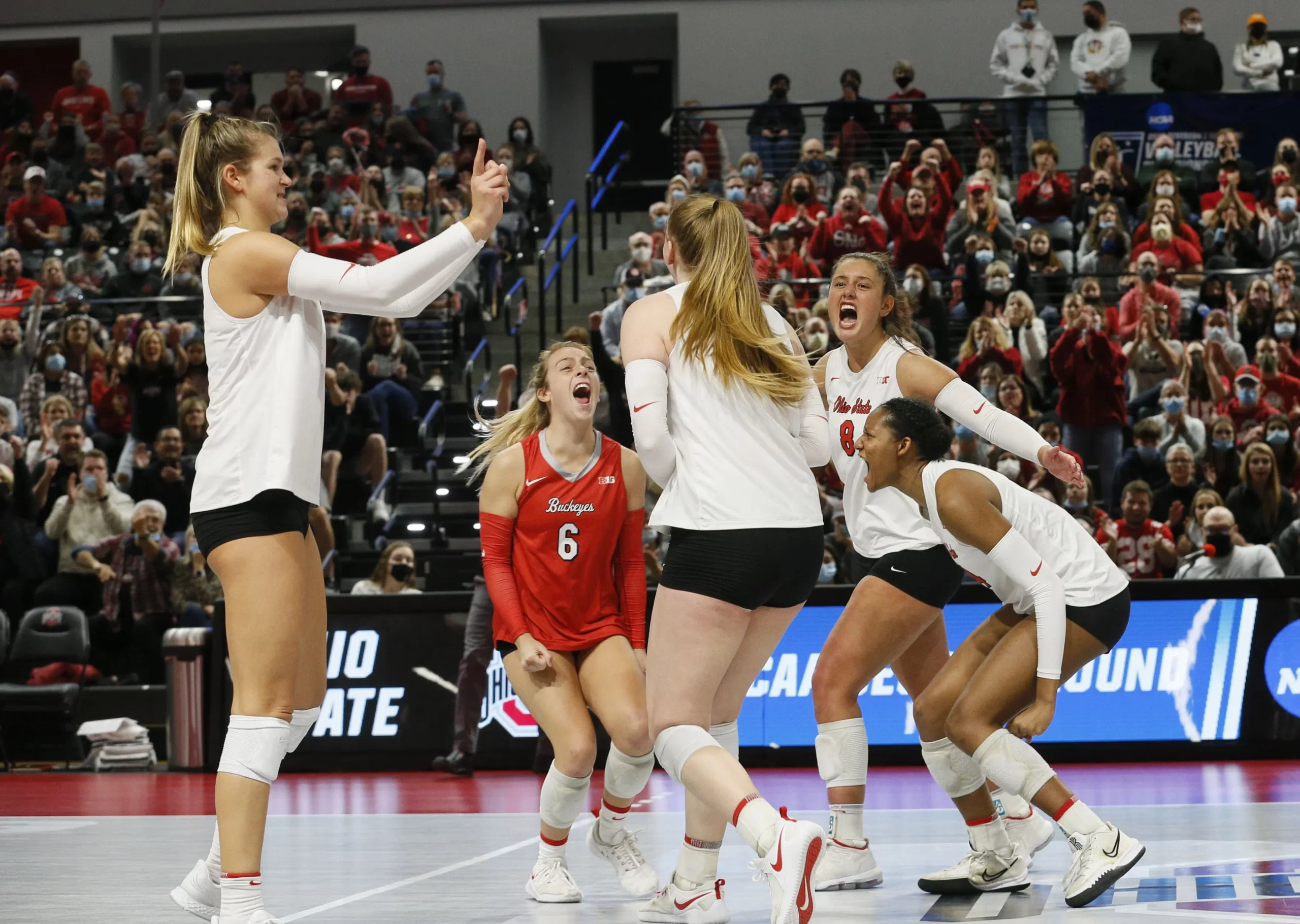 #8 Ohio State Volleyball Upsets 3rd Ranked Louisville For Program's Highest-Ranked Non-Conference Victory