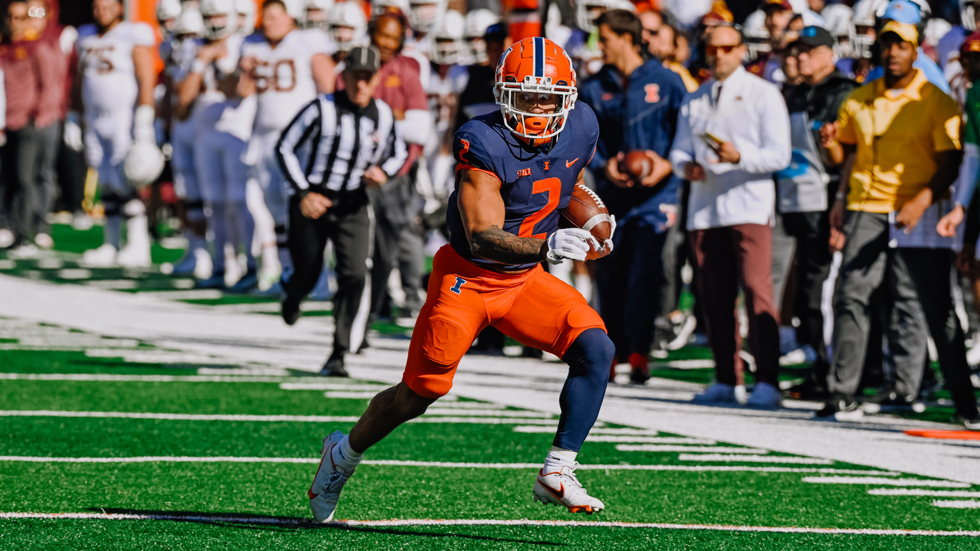 Illinois' Brown Named Big Ten, Rose Bowl Player of the Week