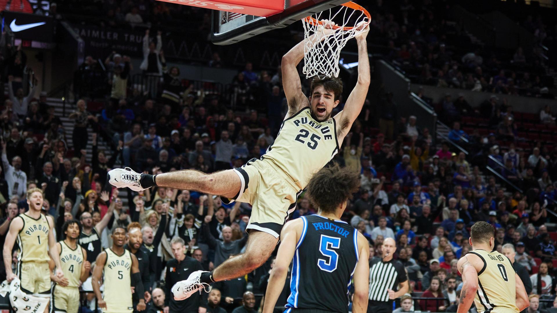 Purdue Routs 8th Ranked Duke, 75-56