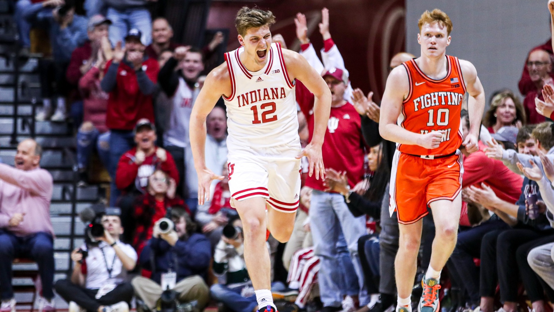 Hoosiers Take Close Contest over Fighting Illini 71-68