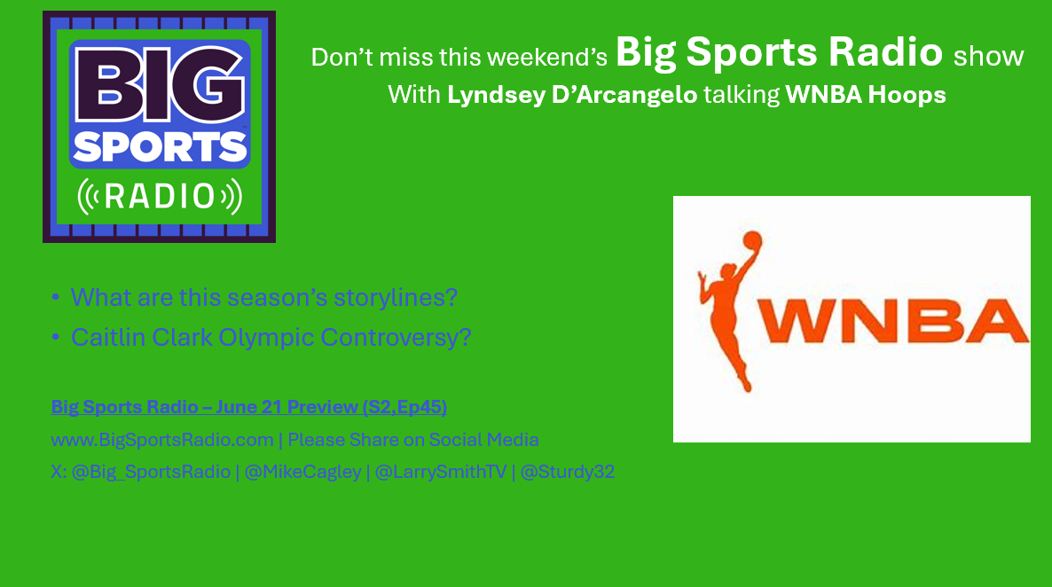 Big Sports Radio Preview - WNBA with Lyndsey D'Arcangelo June 21 Weekend (S2,Ep45)