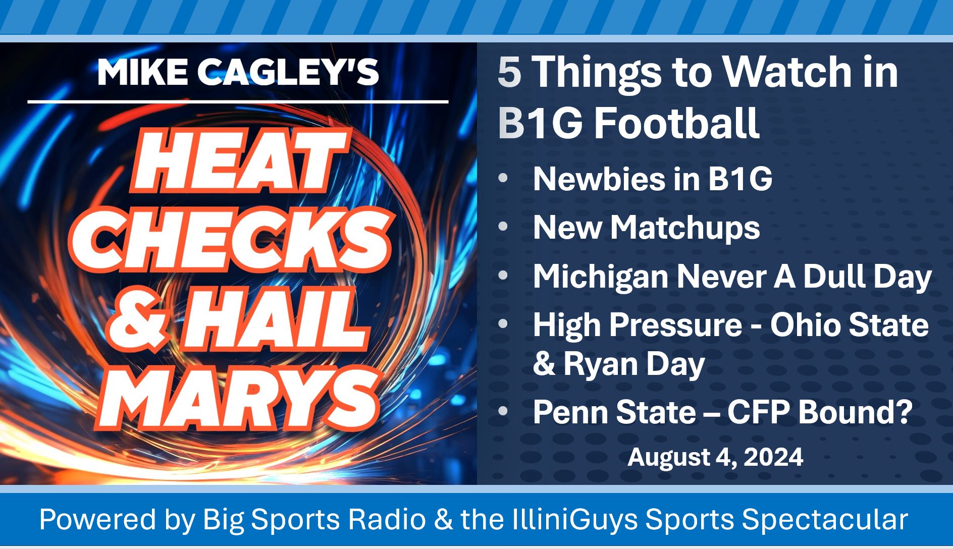 5 Things to Watch in B1G Football - Heat Checks & Hail Marys Aug 4