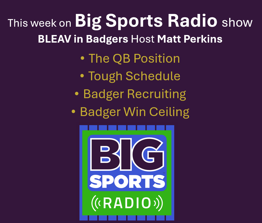 Wisconsin Badgers Football Preview with Matt Perkins of BLEAV in Badgers - Big Sports Radio S3 Ep1